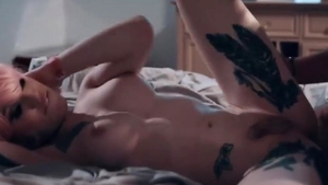 Pink Haired sheboy Lets Sad Stepbro bareback Her wet a-hole