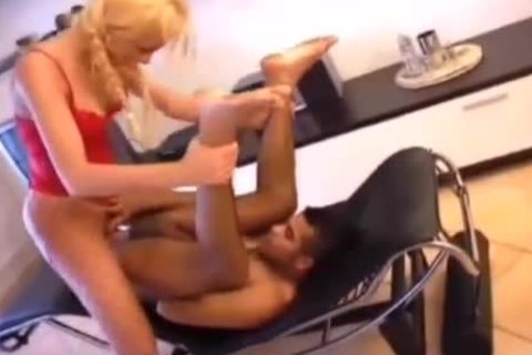 horny blonde shemale Bonks And love juices On dude