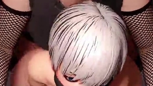 3D Femboy trained By Futanari large knob
